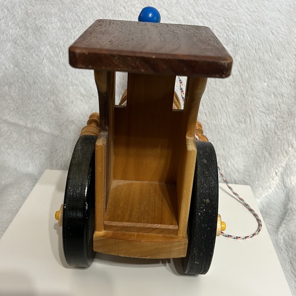 Vintage Cambridge Toy Co. Handmade Childs Wooden Pull Toy Train - Picture 5 of 10
